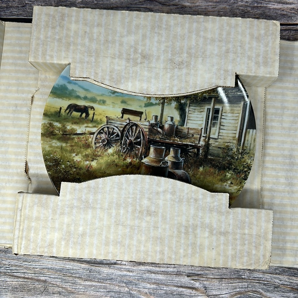 The Bradford Exchange Maurice Harvey “The Dairy Cans” with box​​ - Picture 2 of 6